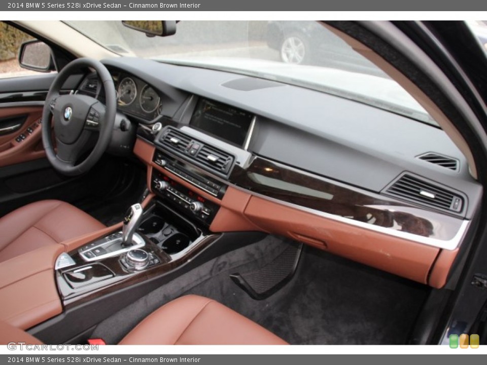 Cinnamon Brown Interior Dashboard for the 2014 BMW 5 Series 528i xDrive Sedan #91106240