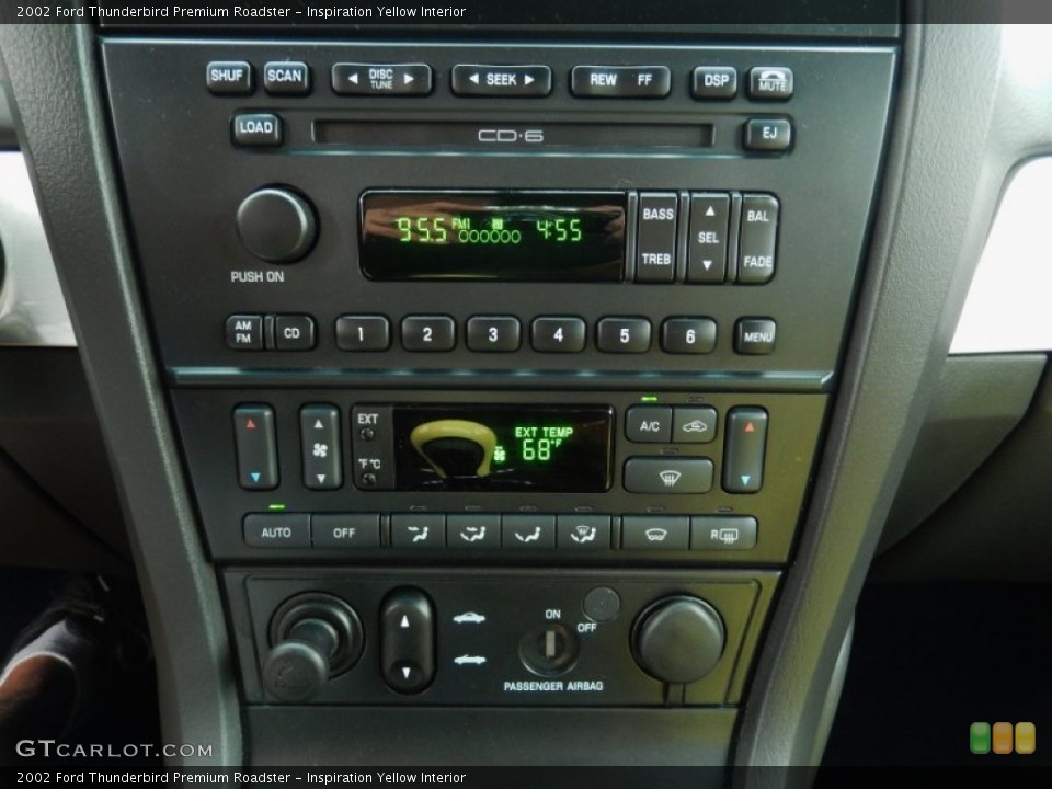 Inspiration Yellow Interior Controls for the 2002 Ford Thunderbird Premium Roadster #91108157