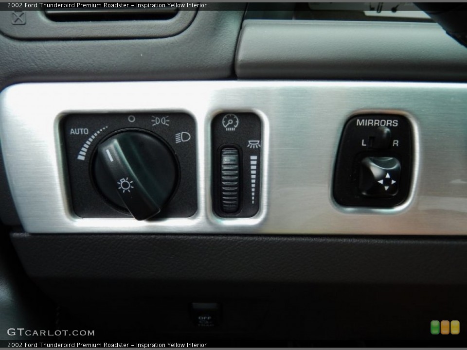 Inspiration Yellow Interior Controls for the 2002 Ford Thunderbird Premium Roadster #91108208