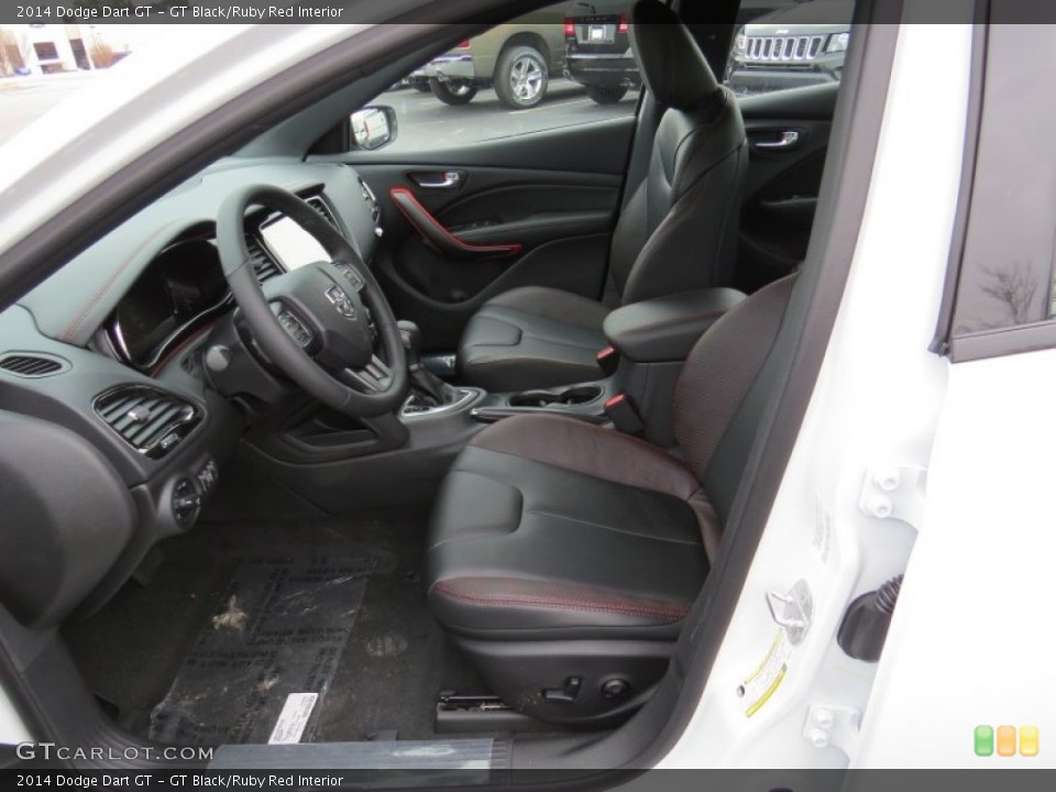 GT Black/Ruby Red Interior Photo for the 2014 Dodge Dart GT #91110059