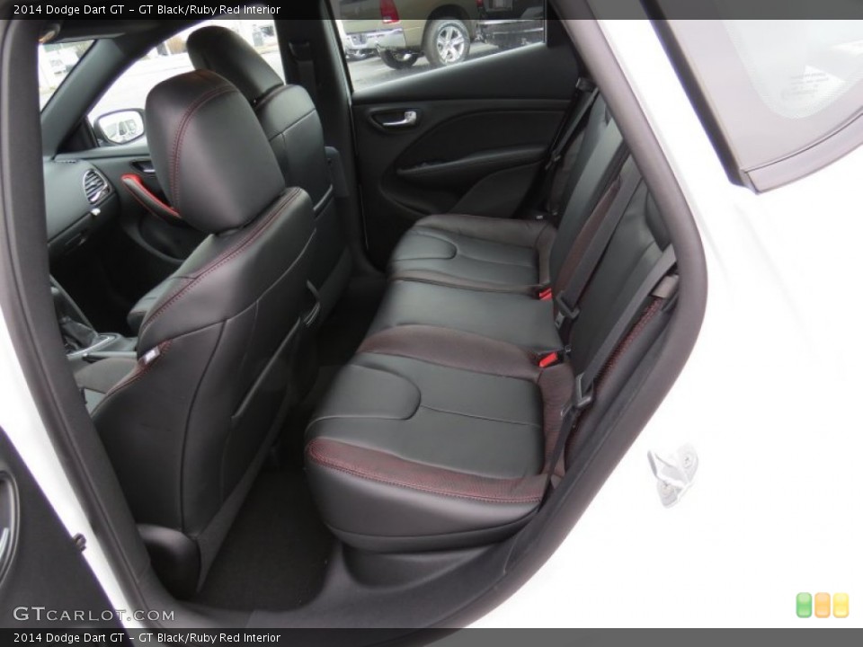 GT Black/Ruby Red Interior Rear Seat for the 2014 Dodge Dart GT #91110101