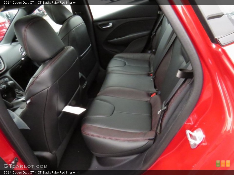 GT Black/Ruby Red Interior Rear Seat for the 2014 Dodge Dart GT #91110533