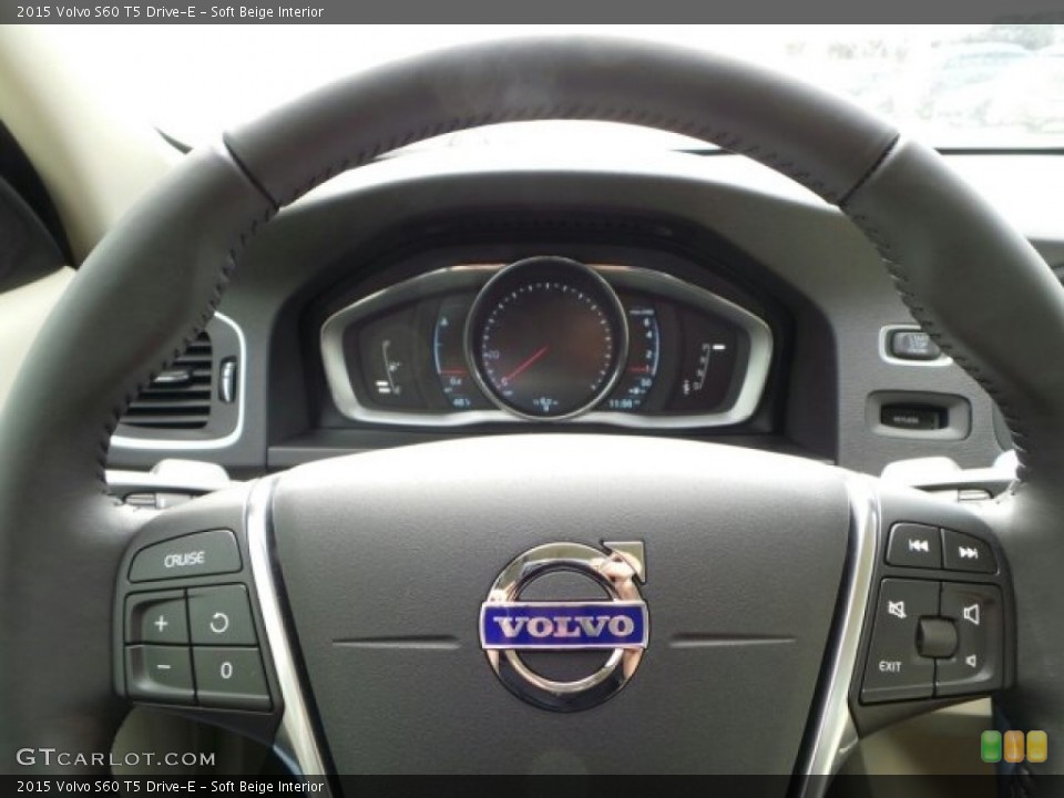 Soft Beige Interior Steering Wheel for the 2015 Volvo S60 T5 Drive-E #91112051