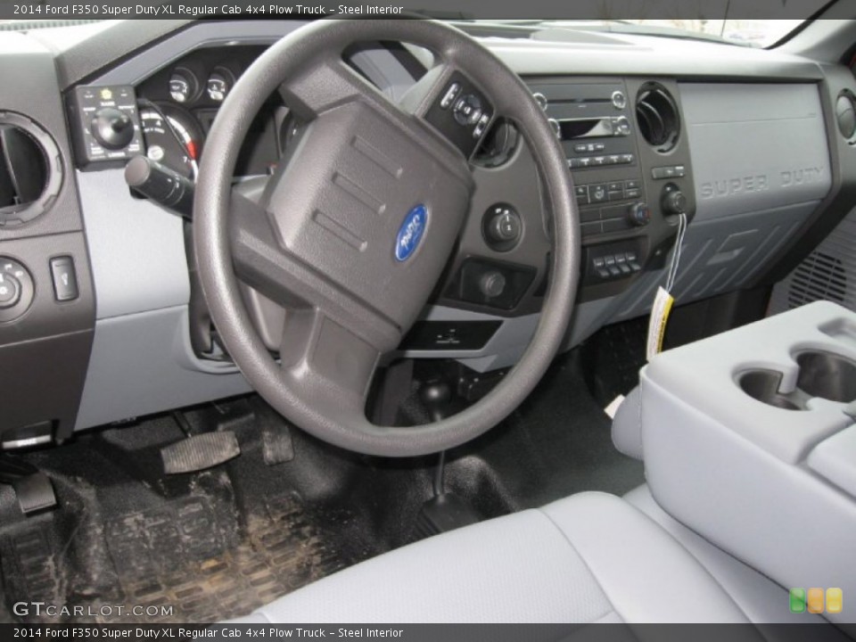 Steel Interior Photo for the 2014 Ford F350 Super Duty XL Regular Cab 4x4 Plow Truck #91113221