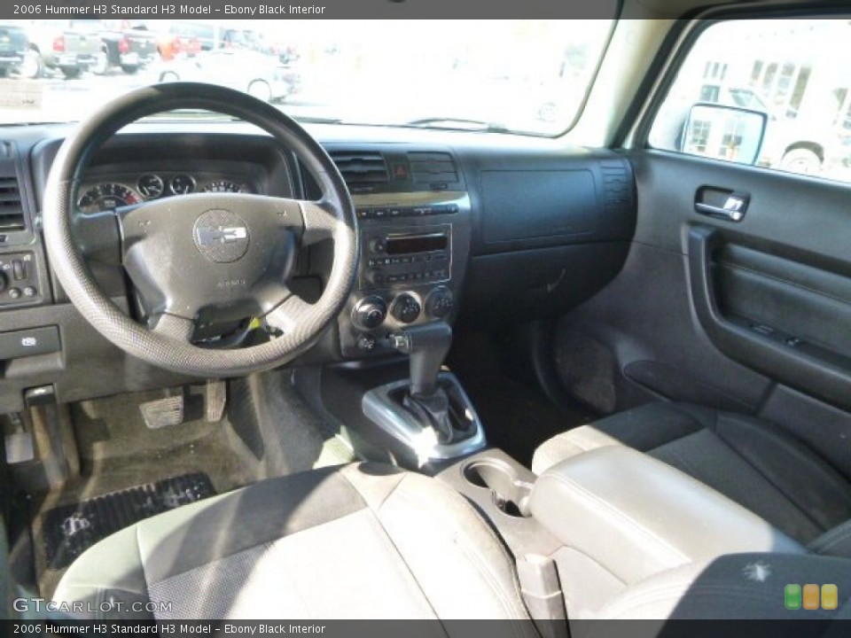 Ebony Black Interior Photo for the 2006 Hummer H3  #91114556
