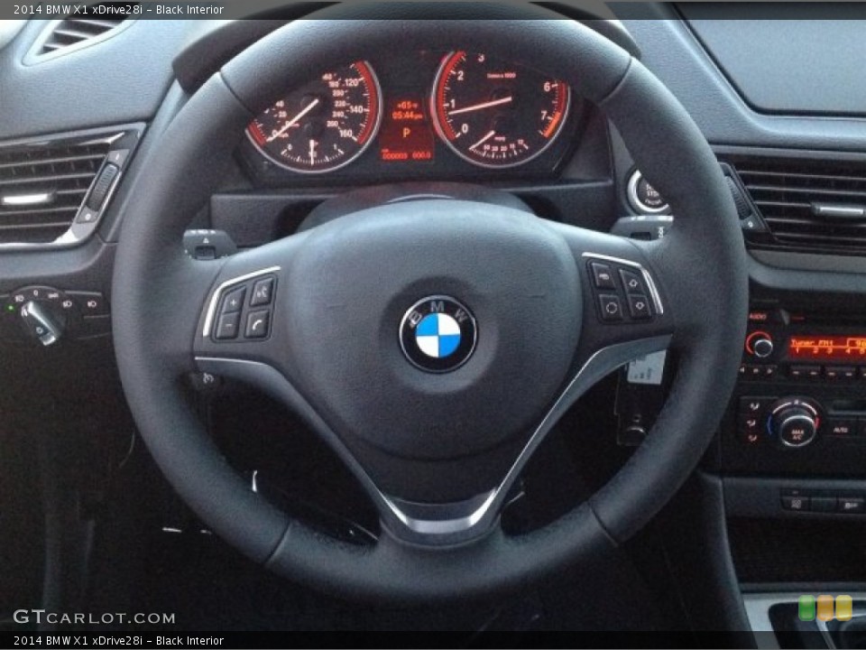 Black Interior Steering Wheel for the 2014 BMW X1 xDrive28i #91115738