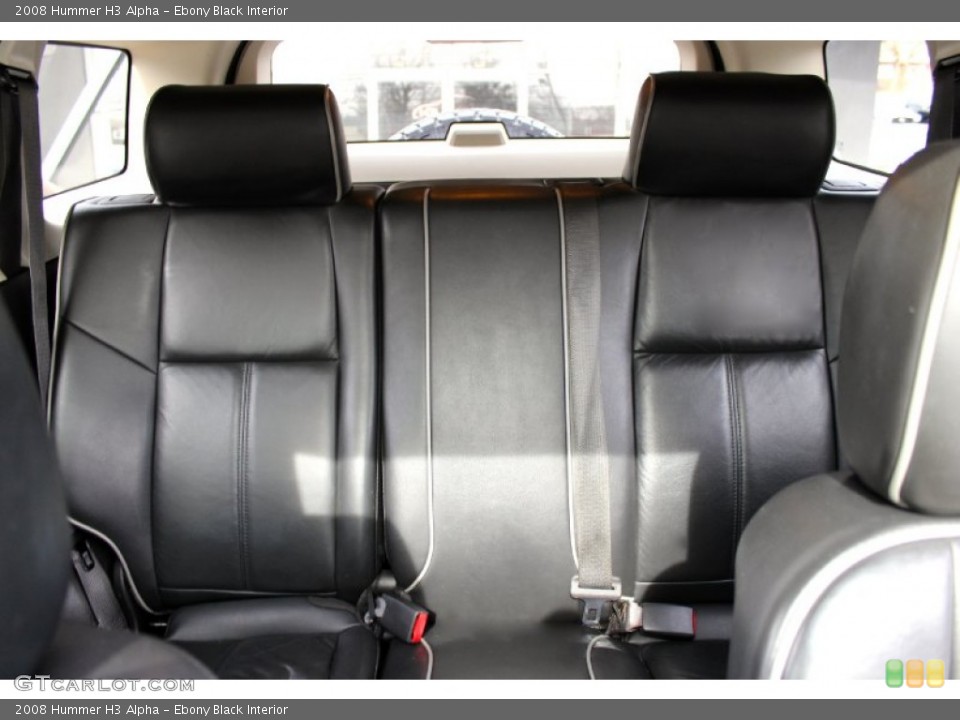 Ebony Black Interior Rear Seat for the 2008 Hummer H3 Alpha #91123601