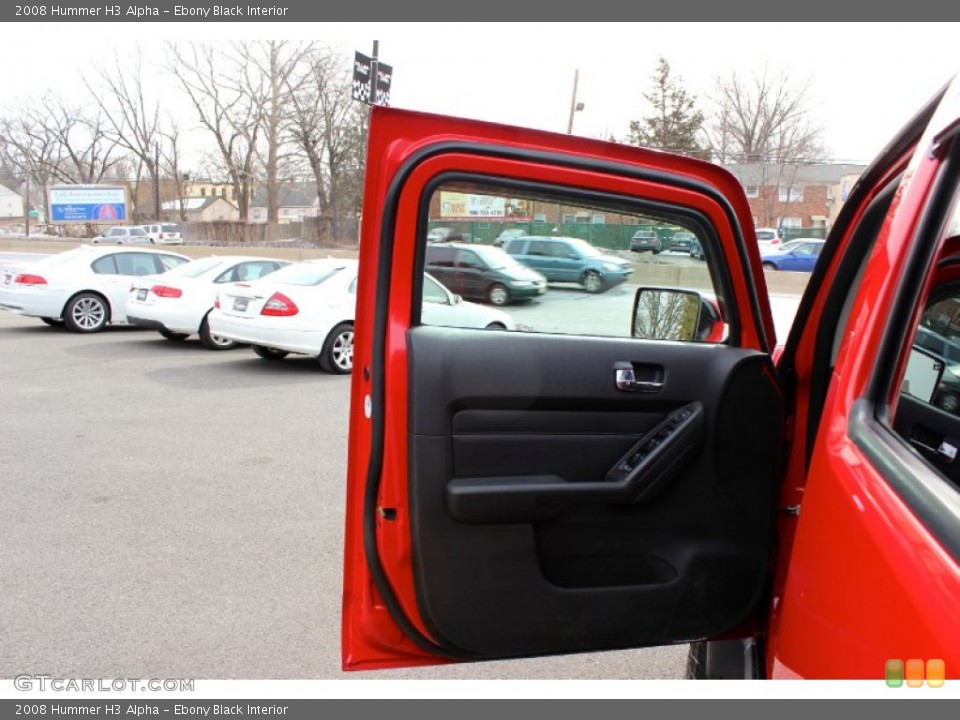 Ebony Black Interior Door Panel for the 2008 Hummer H3 Alpha #91123647