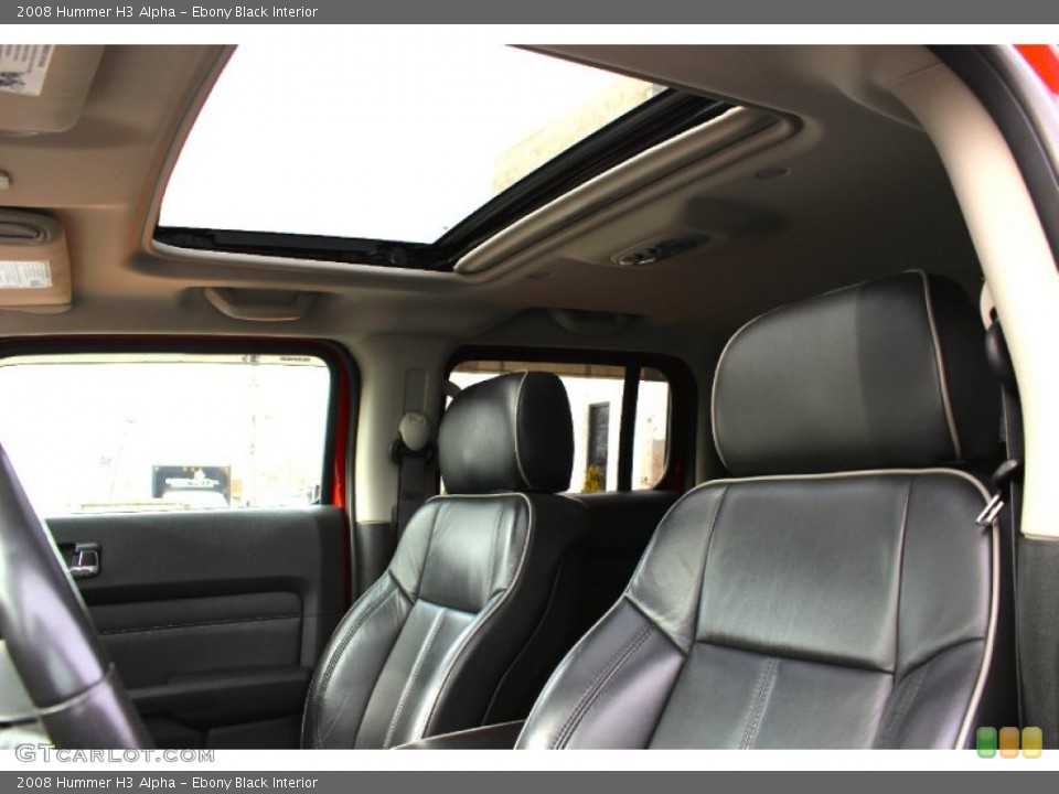Ebony Black Interior Sunroof for the 2008 Hummer H3 Alpha #91123739