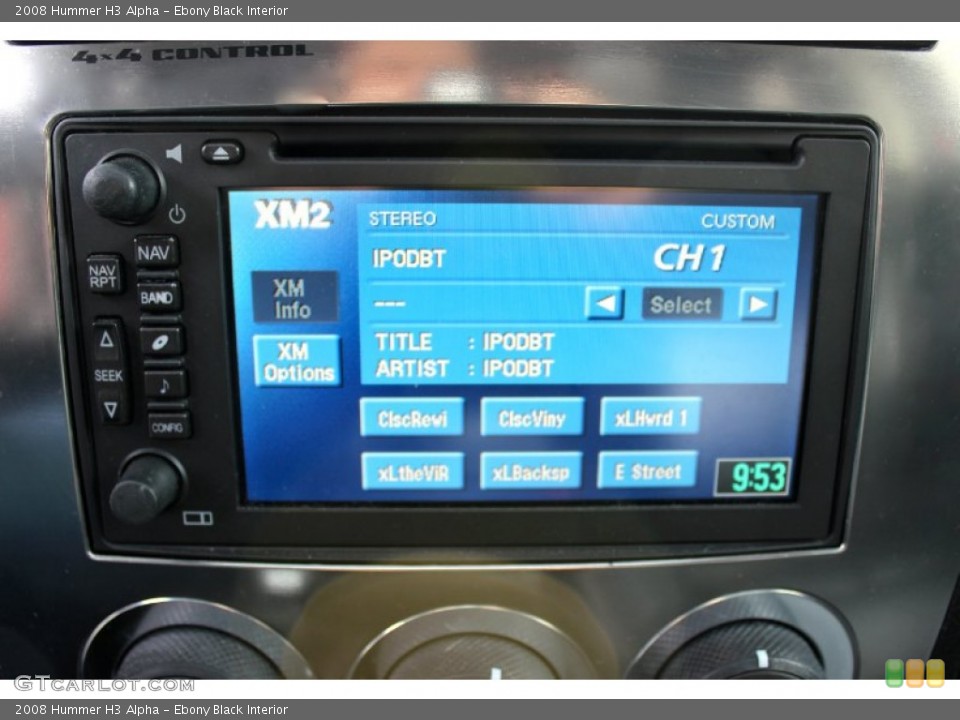 Ebony Black Interior Audio System for the 2008 Hummer H3 Alpha #91123815