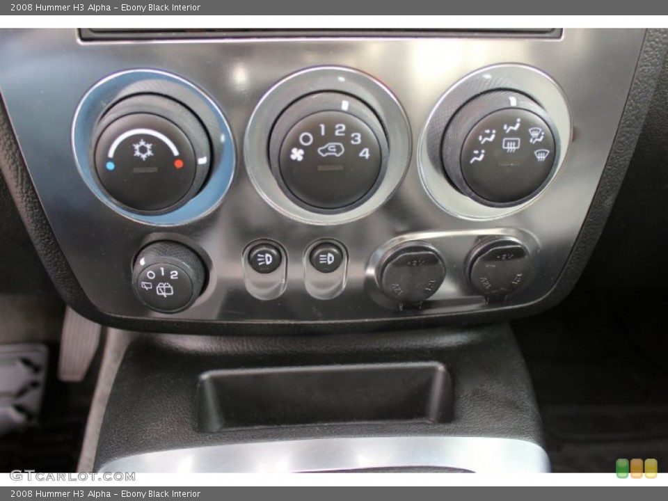 Ebony Black Interior Controls for the 2008 Hummer H3 Alpha #91123862