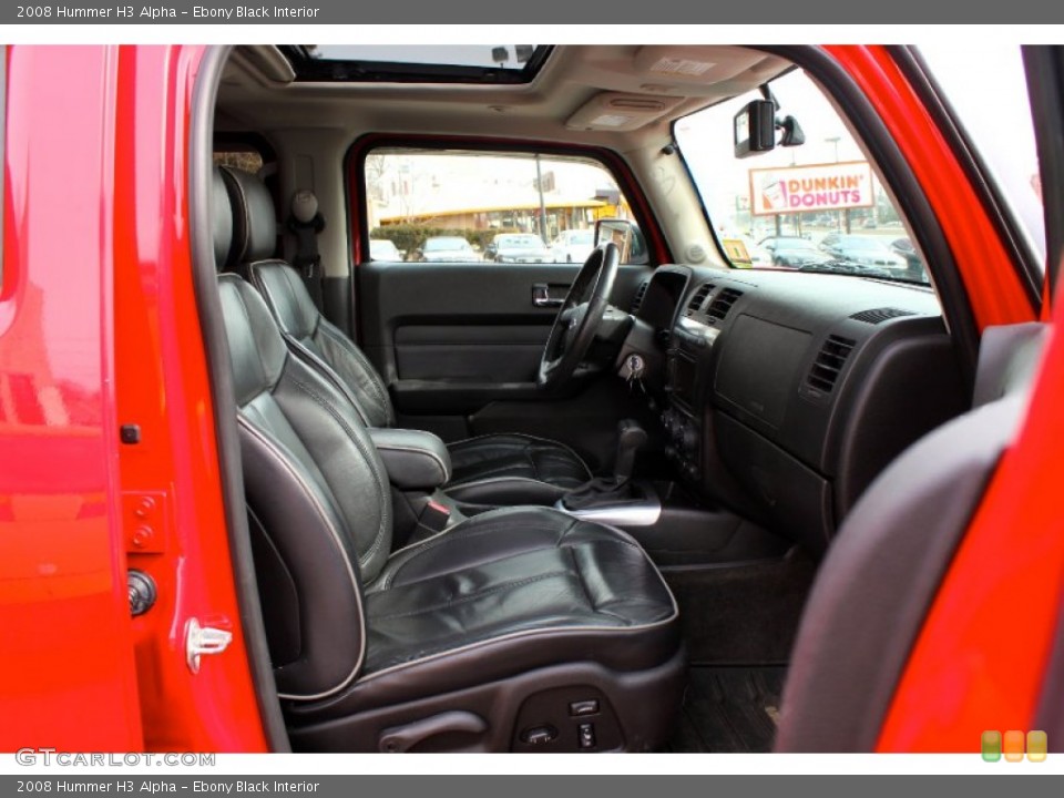 Ebony Black Interior Front Seat for the 2008 Hummer H3 Alpha #91123967