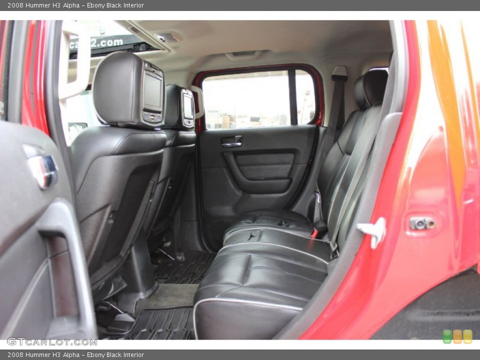 Ebony Black Interior Rear Seat for the 2008 Hummer H3 Alpha #91124024