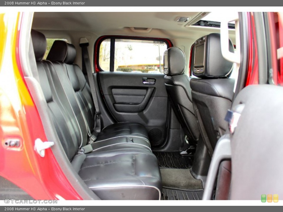 Ebony Black Interior Rear Seat for the 2008 Hummer H3 Alpha #91124039