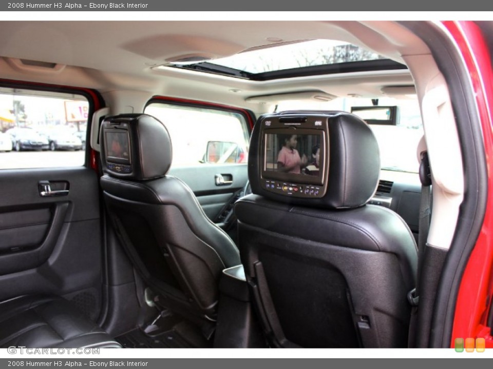 Ebony Black Interior Entertainment System for the 2008 Hummer H3 Alpha #91124054