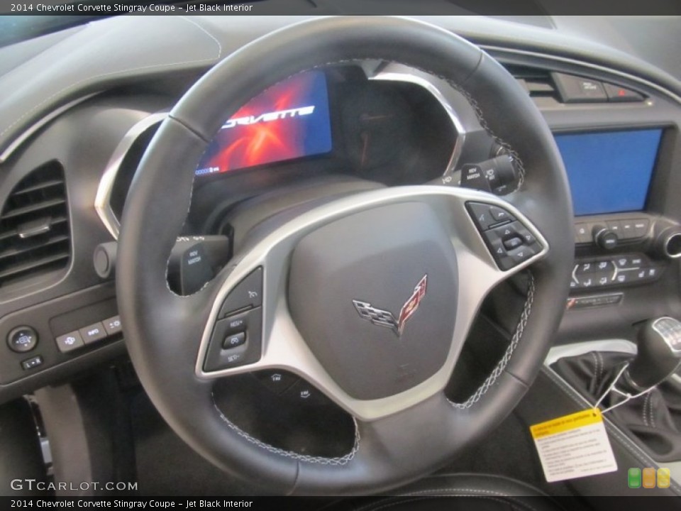 Jet Black Interior Steering Wheel for the 2014 Chevrolet Corvette Stingray Coupe #91124132