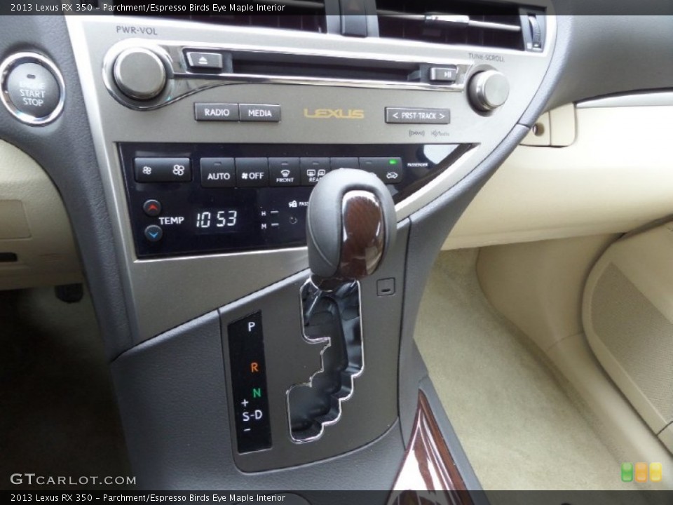Parchment/Espresso Birds Eye Maple Interior Transmission for the 2013 Lexus RX 350 #91126718