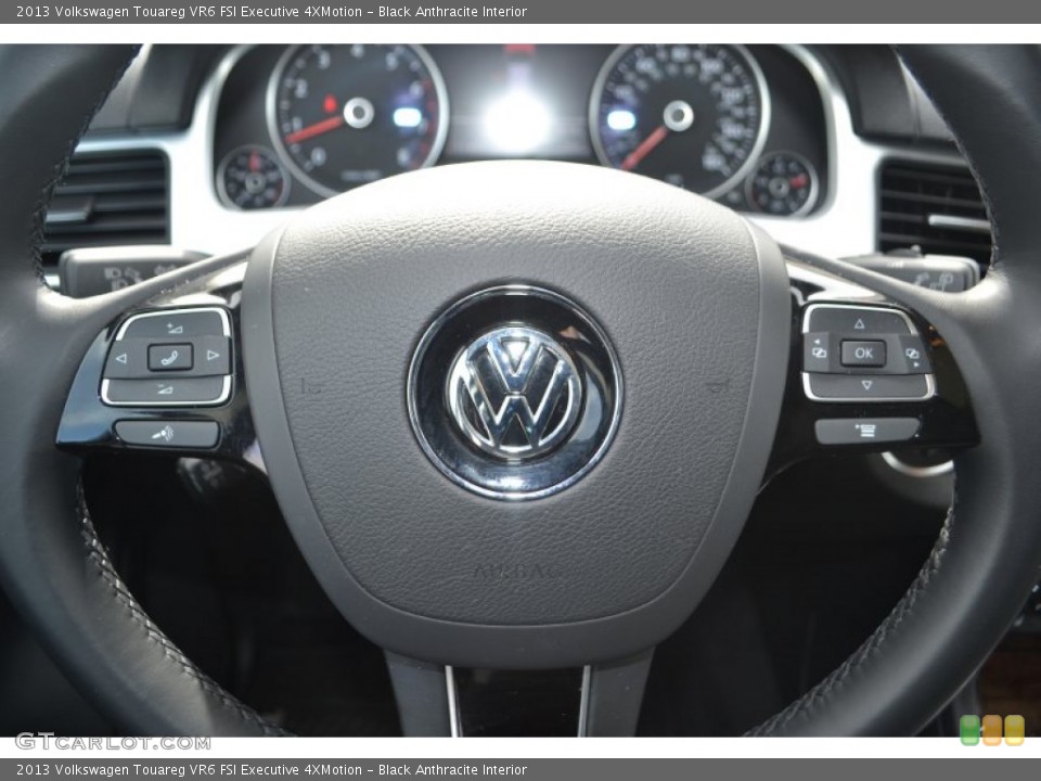 Black Anthracite Interior Steering Wheel for the 2013 Volkswagen Touareg VR6 FSI Executive 4XMotion #91127444