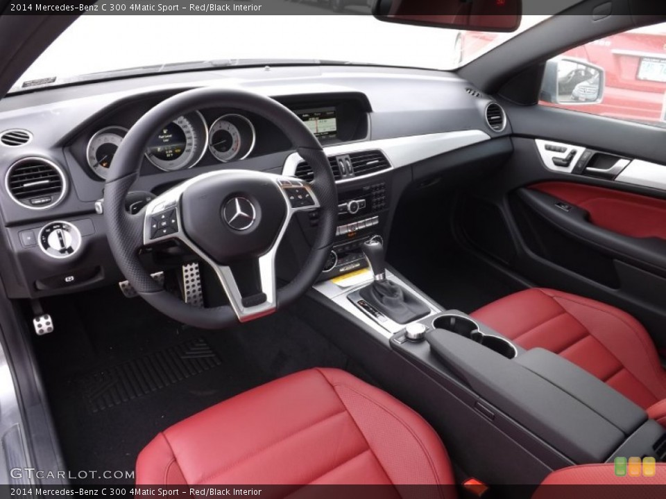 Red/Black Interior Photo for the 2014 Mercedes-Benz C 300 4Matic Sport #91128782