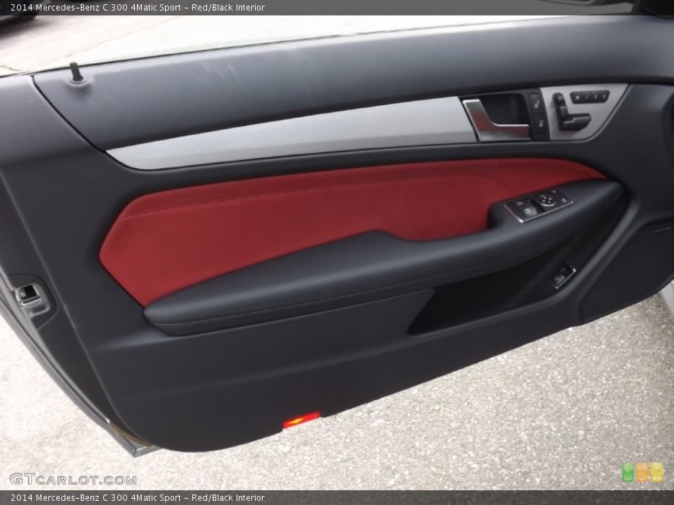 Red/Black Interior Door Panel for the 2014 Mercedes-Benz C 300 4Matic Sport #91128800