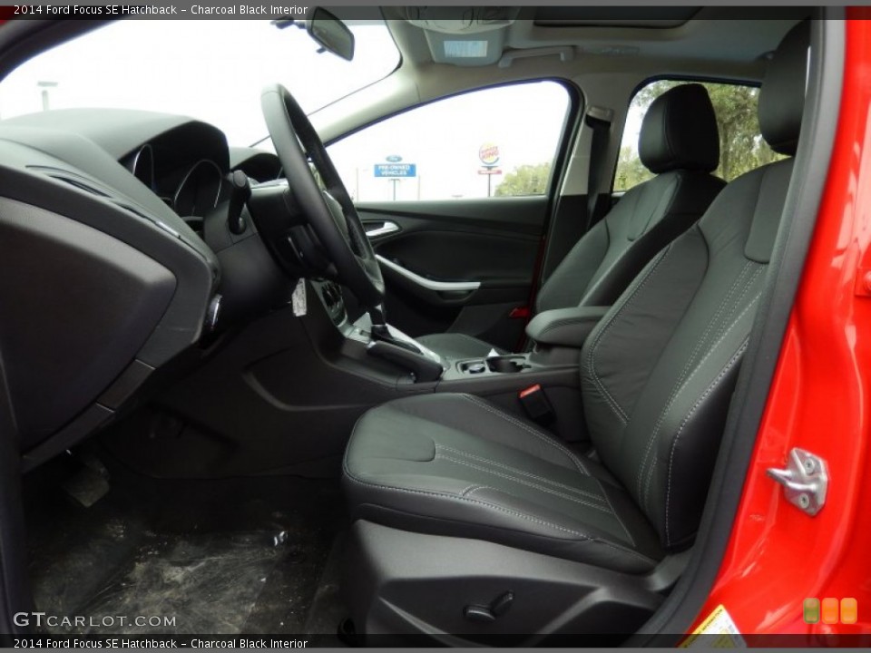 Charcoal Black Interior Front Seat for the 2014 Ford Focus SE Hatchback #91129953