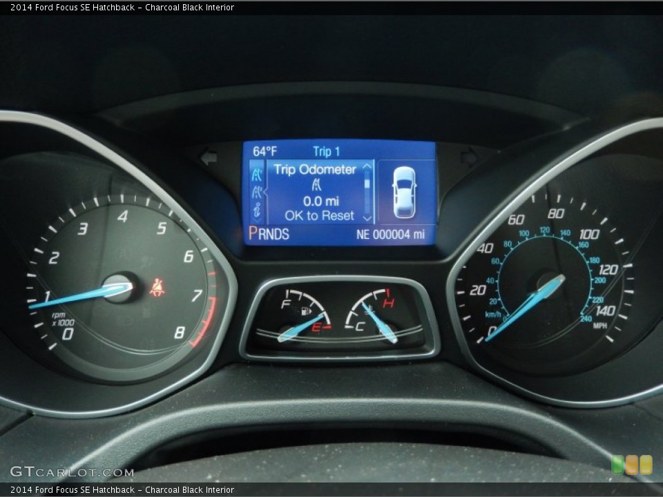 Charcoal Black Interior Gauges for the 2014 Ford Focus SE Hatchback #91130047