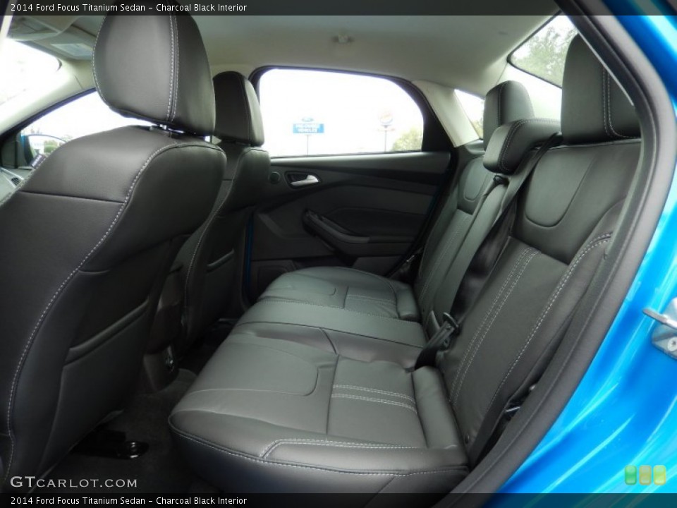 Charcoal Black Interior Rear Seat for the 2014 Ford Focus Titanium Sedan #91130267