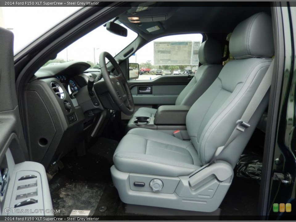 Steel Grey Interior Photo for the 2014 Ford F150 XLT SuperCrew #91130547