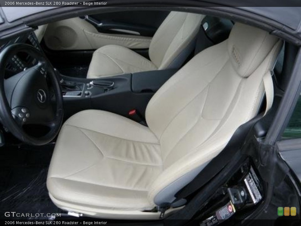 Beige Interior Front Seat for the 2006 Mercedes-Benz SLK 280 Roadster #91130859