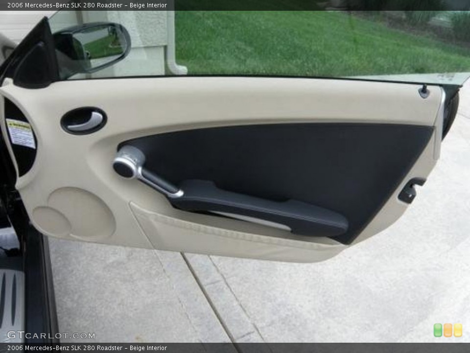 Beige Interior Door Panel for the 2006 Mercedes-Benz SLK 280 Roadster #91130946
