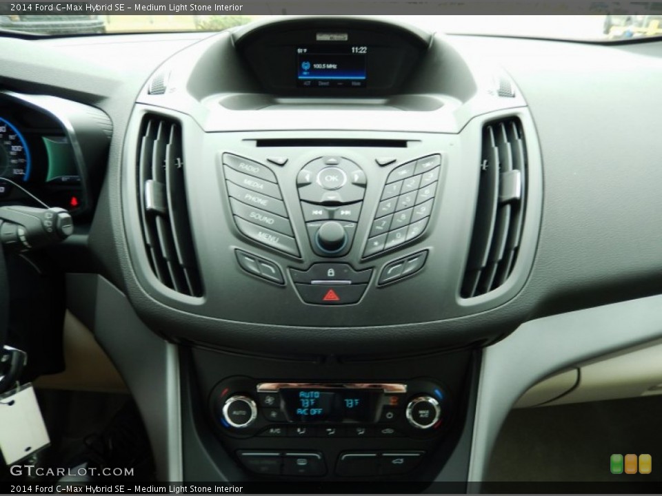 Medium Light Stone Interior Controls for the 2014 Ford C-Max Hybrid SE #91131111