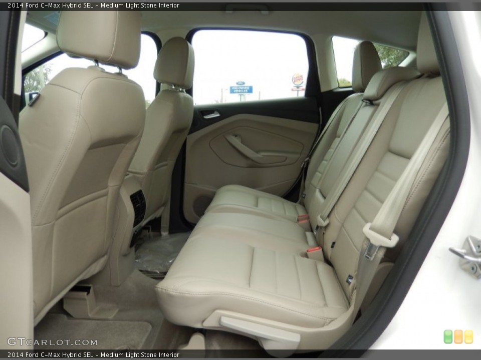 Medium Light Stone Interior Rear Seat for the 2014 Ford C-Max Hybrid SEL #91131351