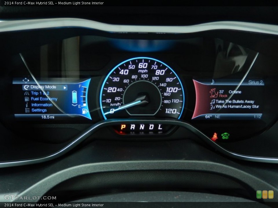 Medium Light Stone Interior Gauges for the 2014 Ford C-Max Hybrid SEL #91131405