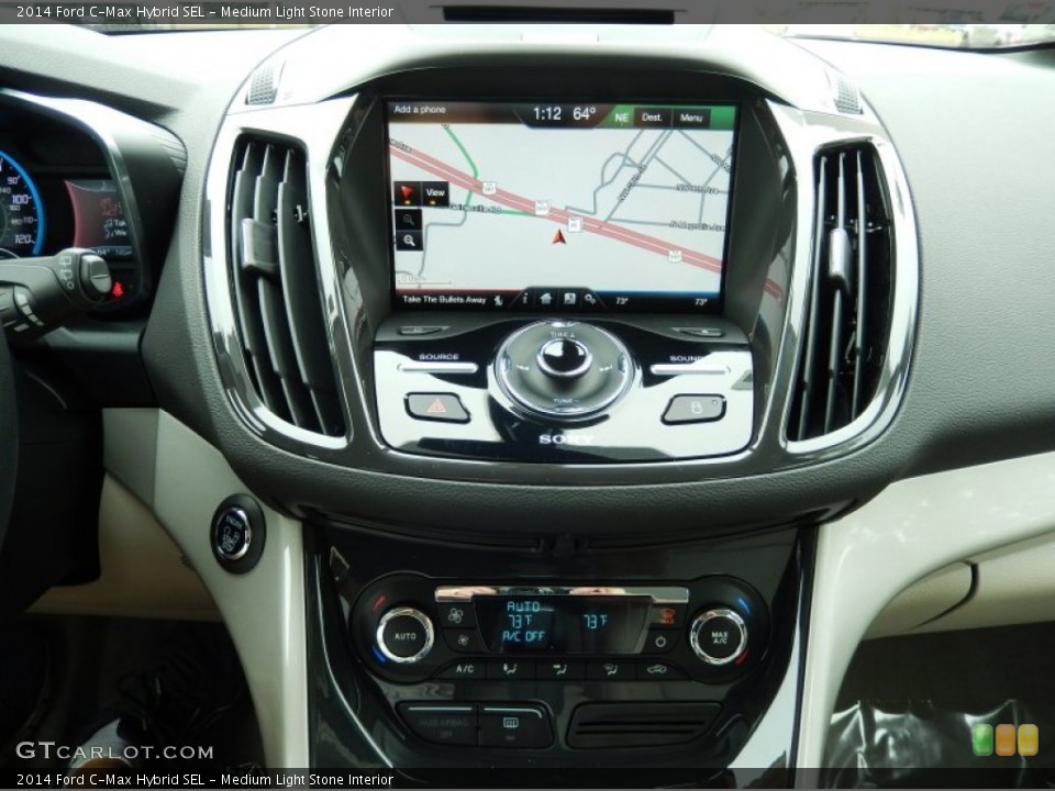 Medium Light Stone Interior Navigation for the 2014 Ford C-Max Hybrid SEL #91131438