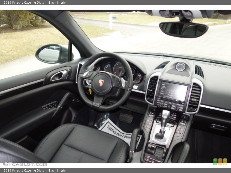 Black Interior Dashboard for the 2013 Porsche Cayenne Diesel #91132794