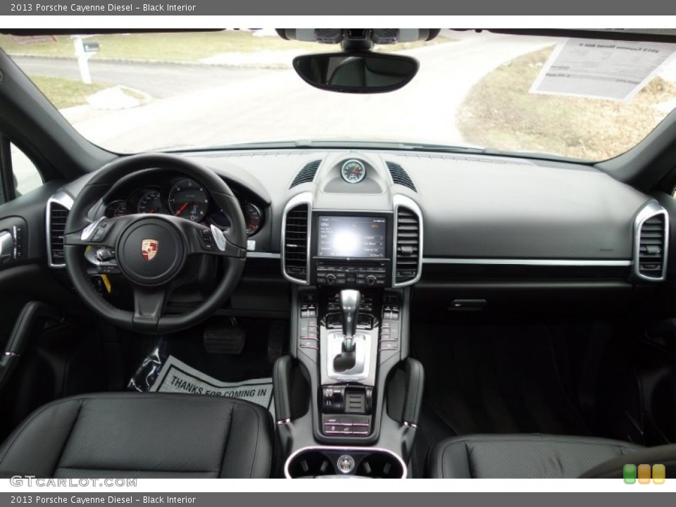 Black Interior Dashboard for the 2013 Porsche Cayenne Diesel #91132813