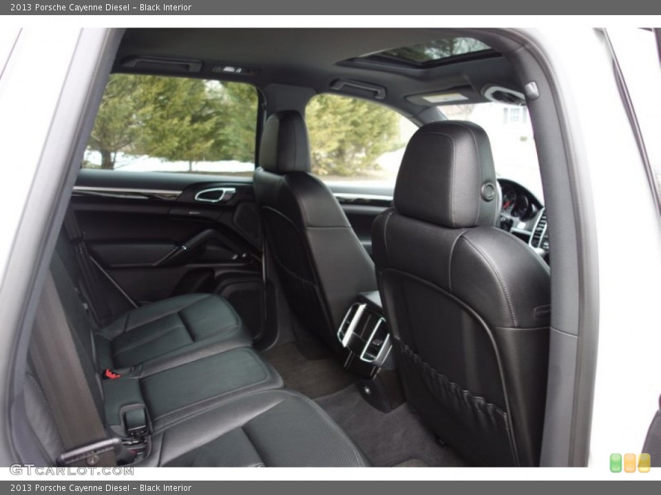 Black Interior Rear Seat for the 2013 Porsche Cayenne Diesel #91133307