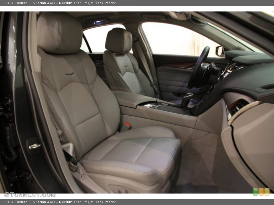 Medium Titanium/Jet Black Interior Front Seat for the 2014 Cadillac CTS Sedan AWD #91138206
