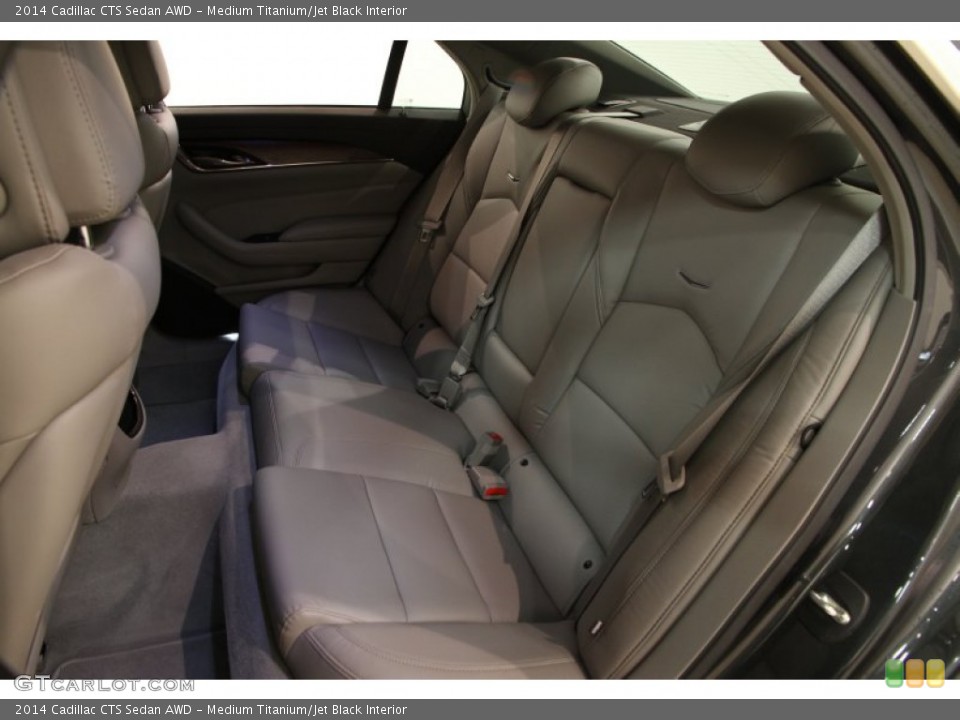 Medium Titanium/Jet Black Interior Rear Seat for the 2014 Cadillac CTS Sedan AWD #91138266