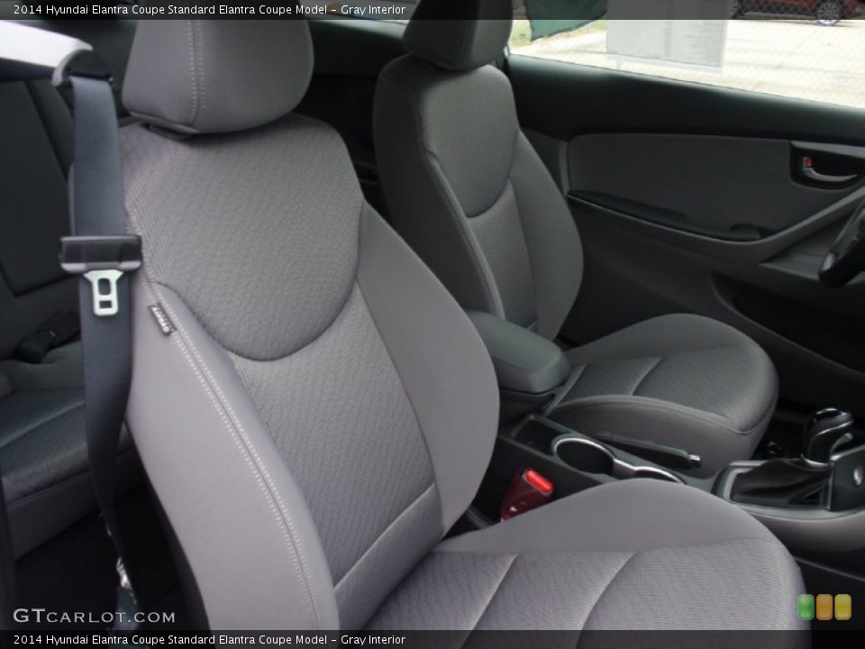 Gray Interior Front Seat for the 2014 Hyundai Elantra Coupe  #91142223