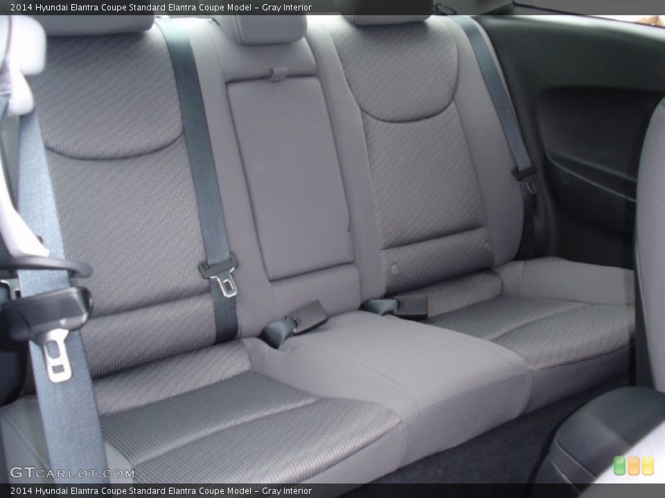 Gray Interior Rear Seat for the 2014 Hyundai Elantra Coupe  #91142244