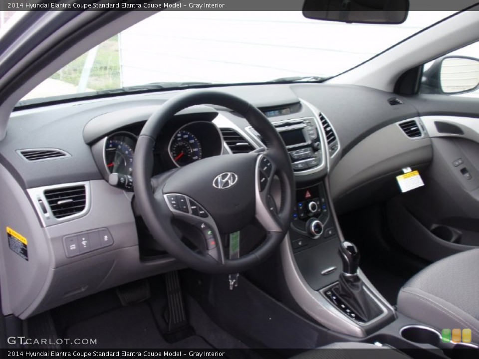 Gray Interior Dashboard for the 2014 Hyundai Elantra Coupe  #91142328