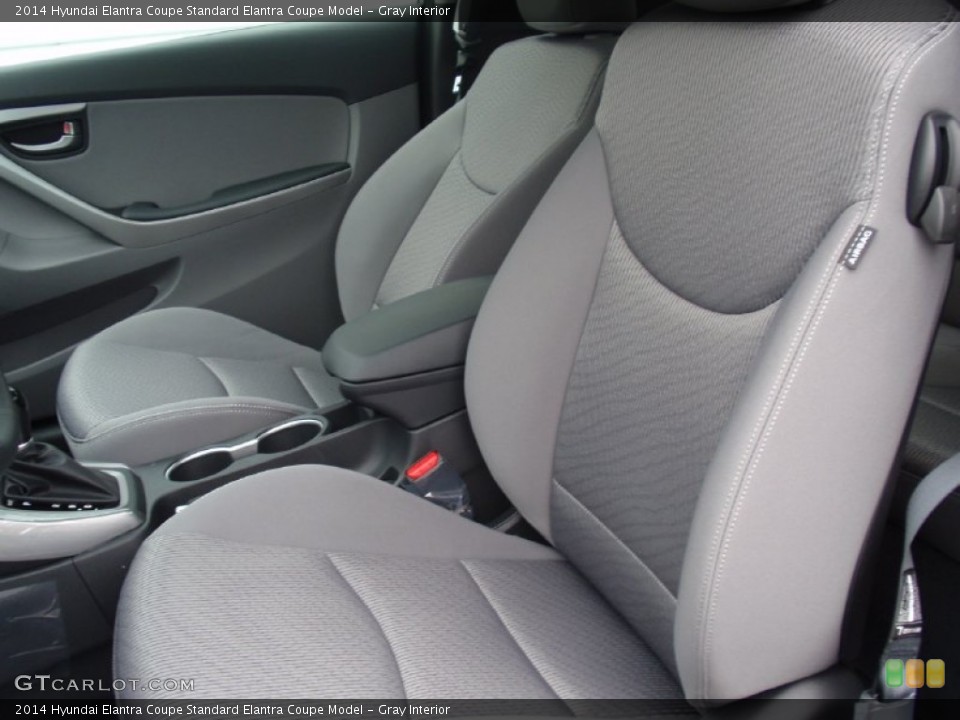 Gray Interior Front Seat for the 2014 Hyundai Elantra Coupe  #91142344