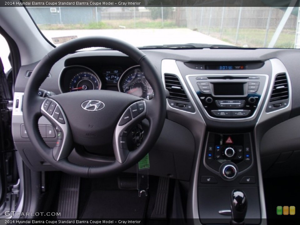 Gray Interior Dashboard for the 2014 Hyundai Elantra Coupe  #91142376