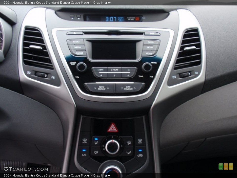 Gray Interior Controls for the 2014 Hyundai Elantra Coupe  #91142400
