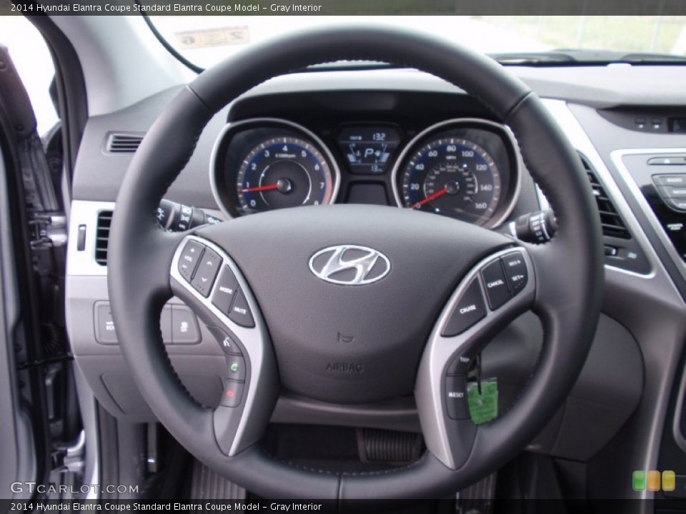 Gray Interior Steering Wheel for the 2014 Hyundai Elantra Coupe  #91142422