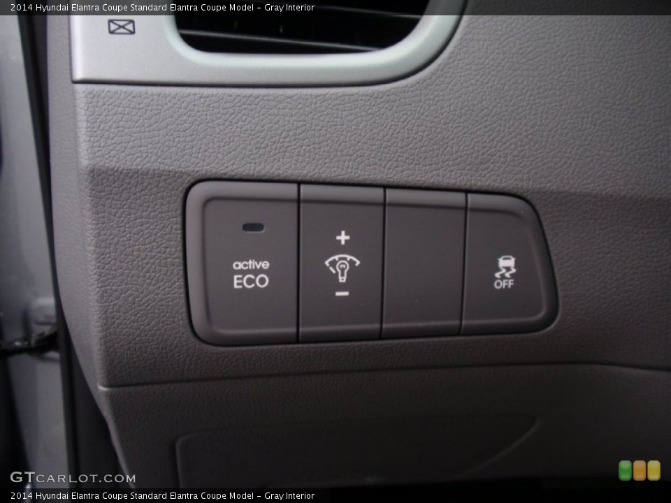 Gray Interior Controls for the 2014 Hyundai Elantra Coupe  #91142463