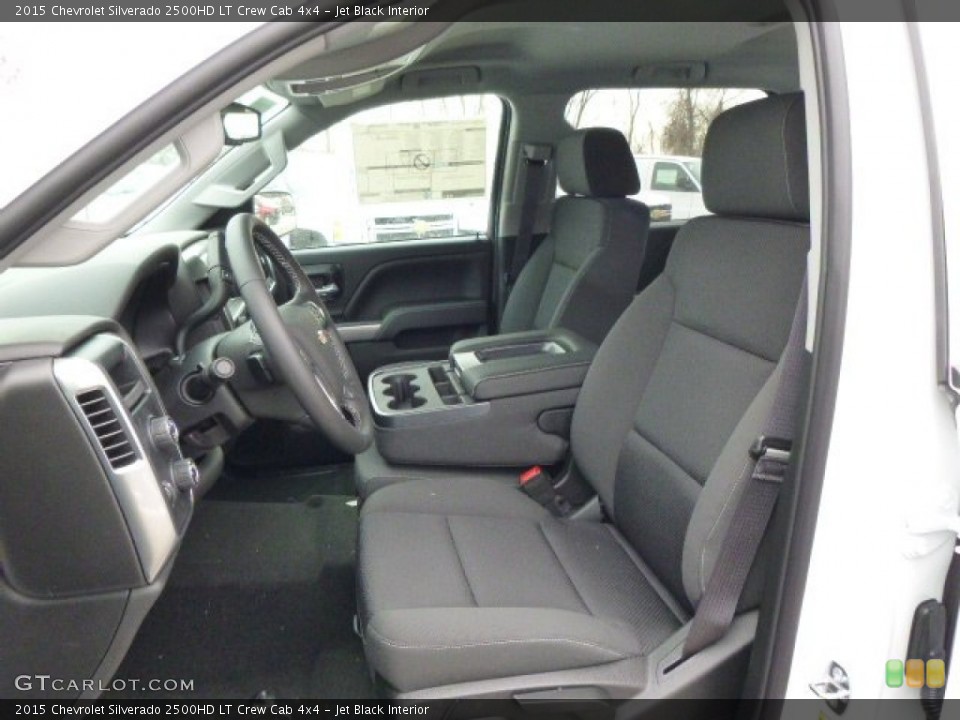 Jet Black Interior Photo for the 2015 Chevrolet Silverado 2500HD LT Crew Cab 4x4 #91143117