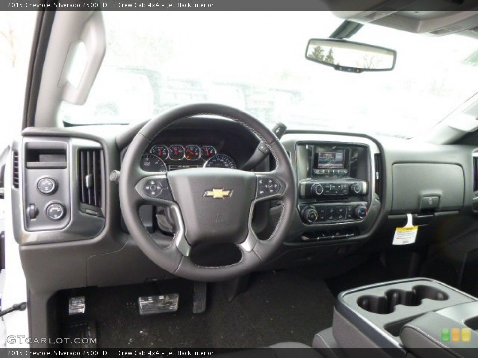 Jet Black Interior Dashboard for the 2015 Chevrolet Silverado 2500HD LT Crew Cab 4x4 #91143315