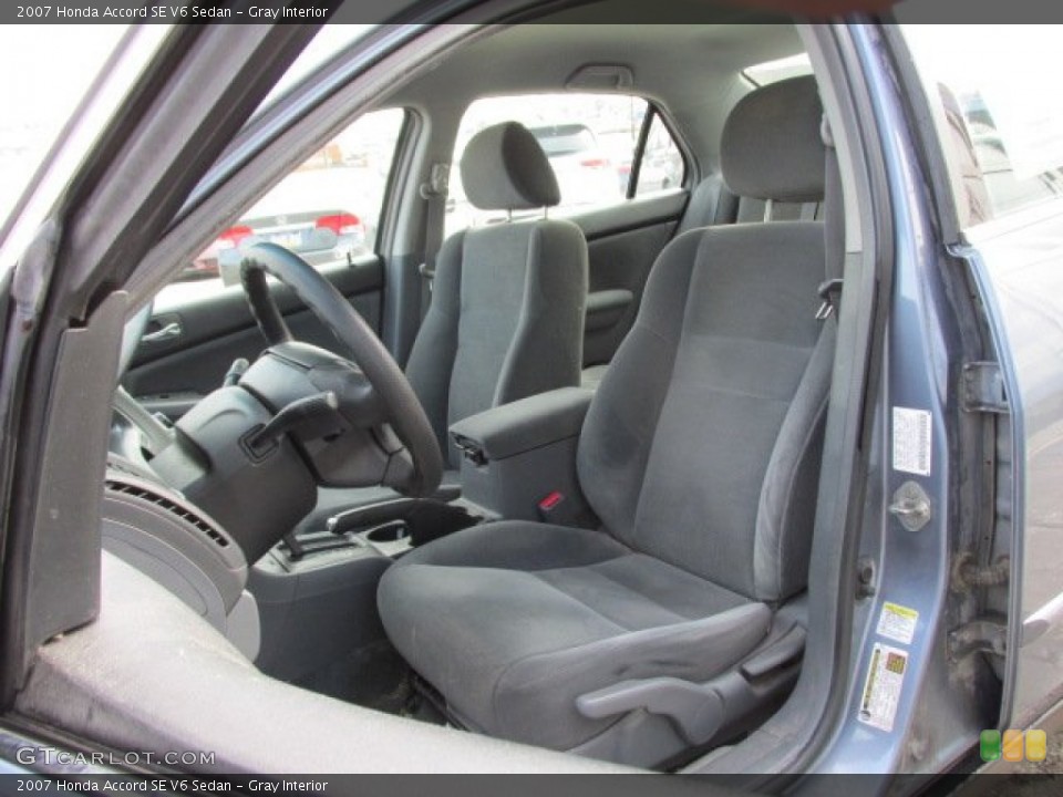 Gray Interior Front Seat for the 2007 Honda Accord SE V6 Sedan #91150956